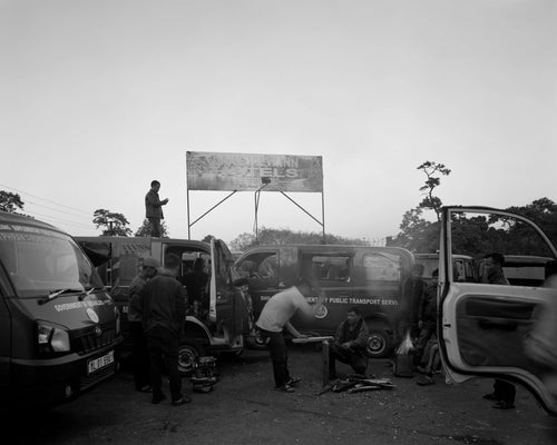 Bus Lot, Shillong, India, 2017