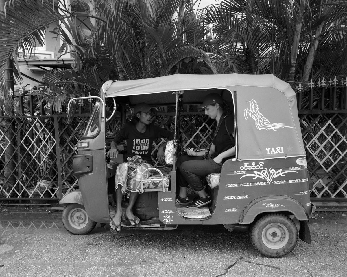 Simona and Guide, Yangon, Myanmar, 2018