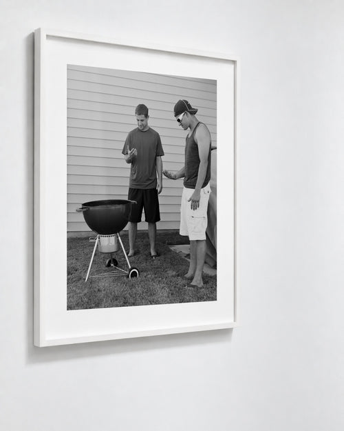Aaron and Scott, Davidson, North Carolina, 2014 — framed on wall
