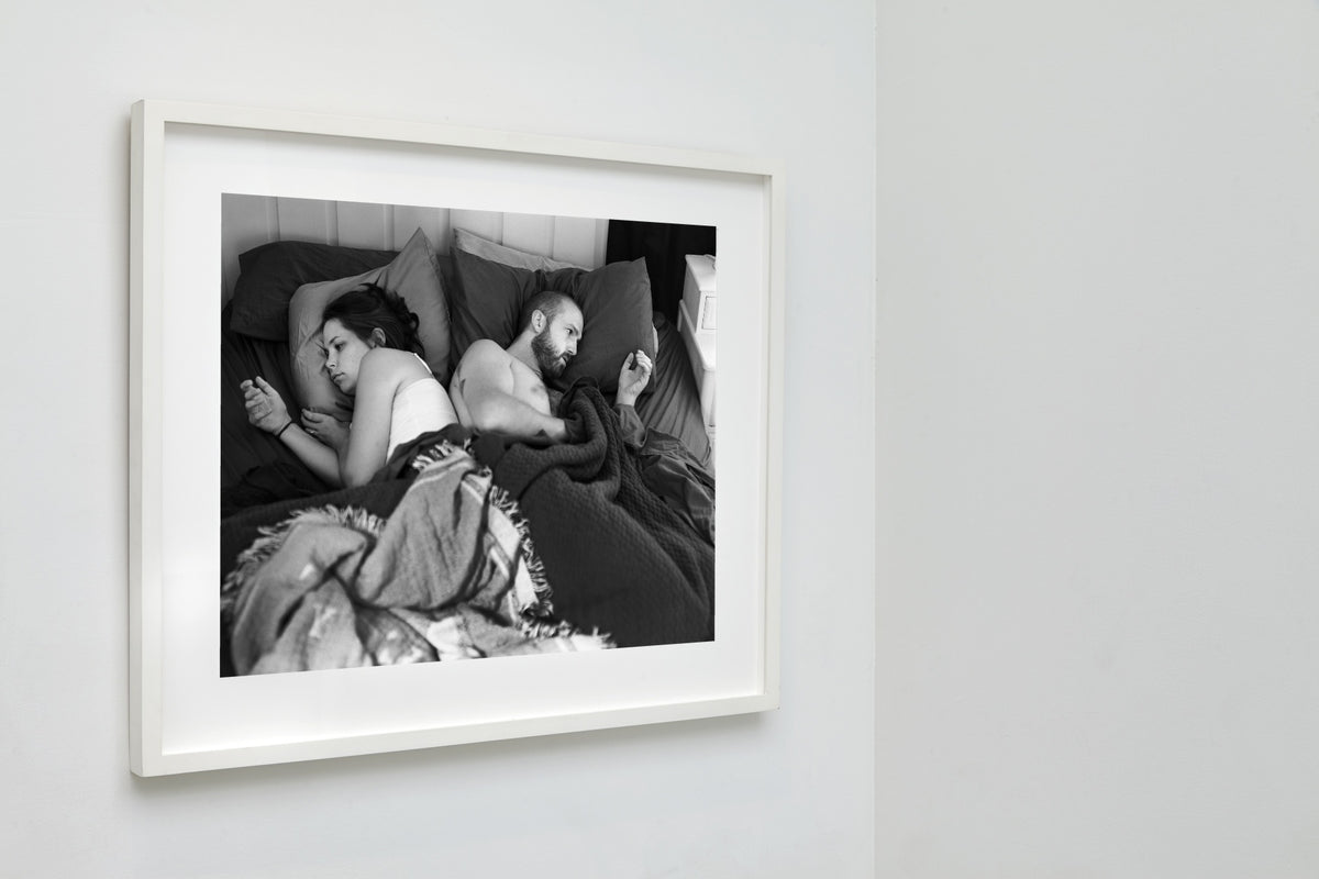 Angie and Me, Chapel Hill, North Carolina, 2014, a framed black and white fine art print by Eric Pickersgill