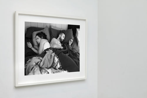 Angie and Me, Chapel Hill, North Carolina, 2014, a framed black and white fine art print by Eric Pickersgill