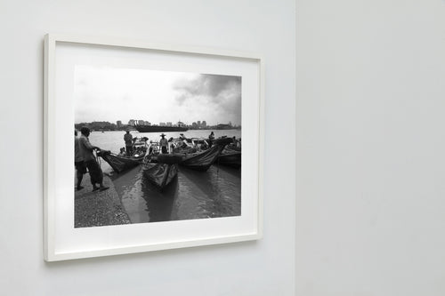 Boat Taxi, Yangon, Myanmar, 2018 — framed on wall