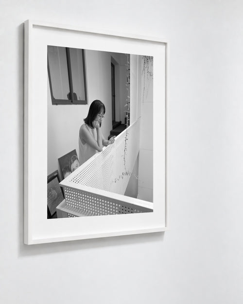Break in Atrium, Hanoi, Vietnam, 2018 — framed on wall