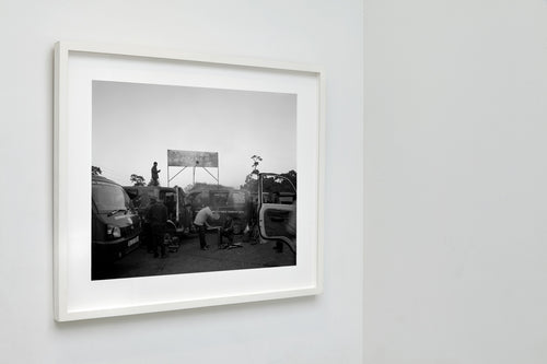 Bus Lot, Shillong, India, 2017 — framed on wall
