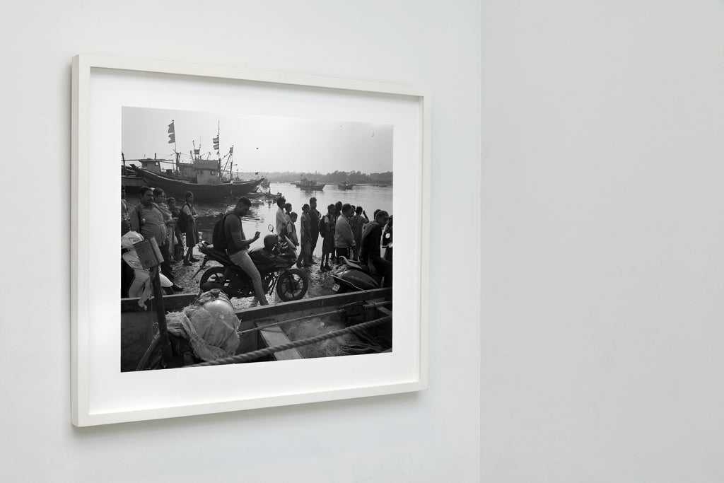 Channel Crossing Line, Mumbai, India, 2017 — framed on wall