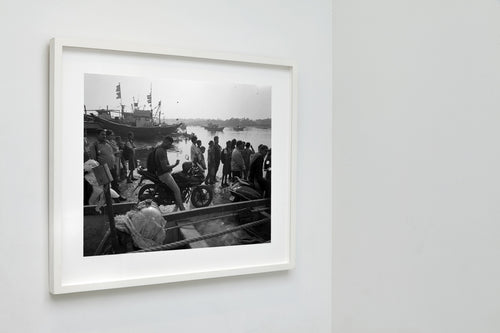 Channel Crossing Line, Mumbai, India, 2017 — framed on wall