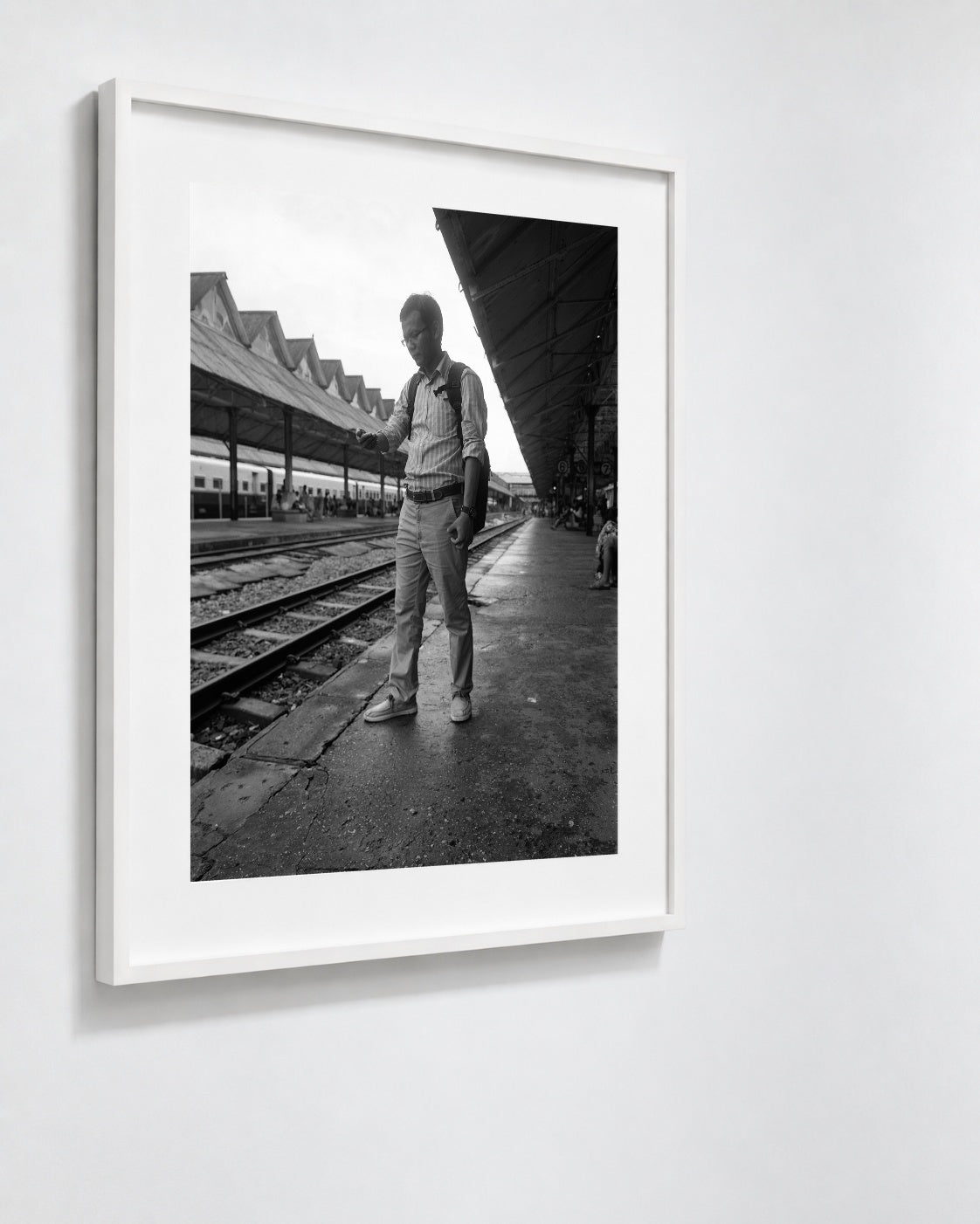 Circle Train Passenger, Yangon, Myanmar, 2018 — framed on wall