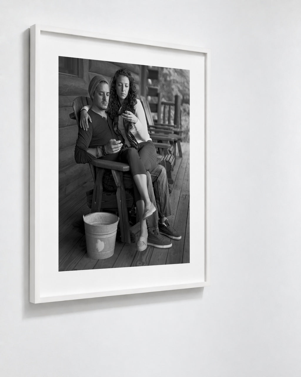 Cody and Erica, West Jefferson, North Carolina, 2014, a framed black and white fine art print by Eric Pickersgill