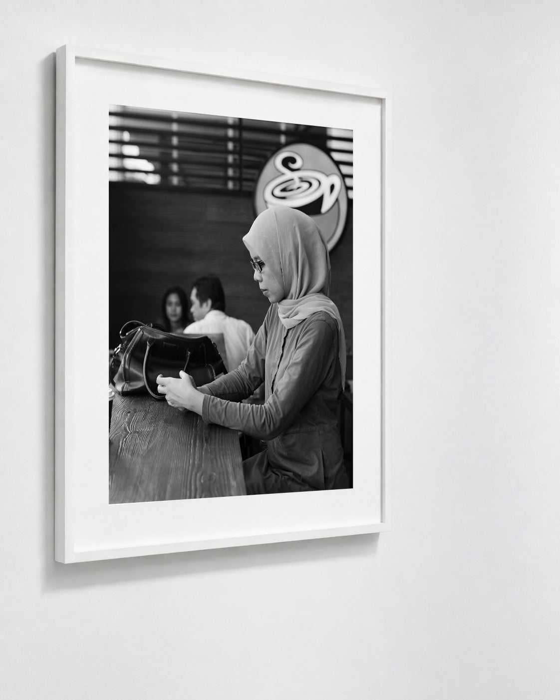 Coffee with Nadya, Jakarta, Indonesia, 2018 — framed on wall
