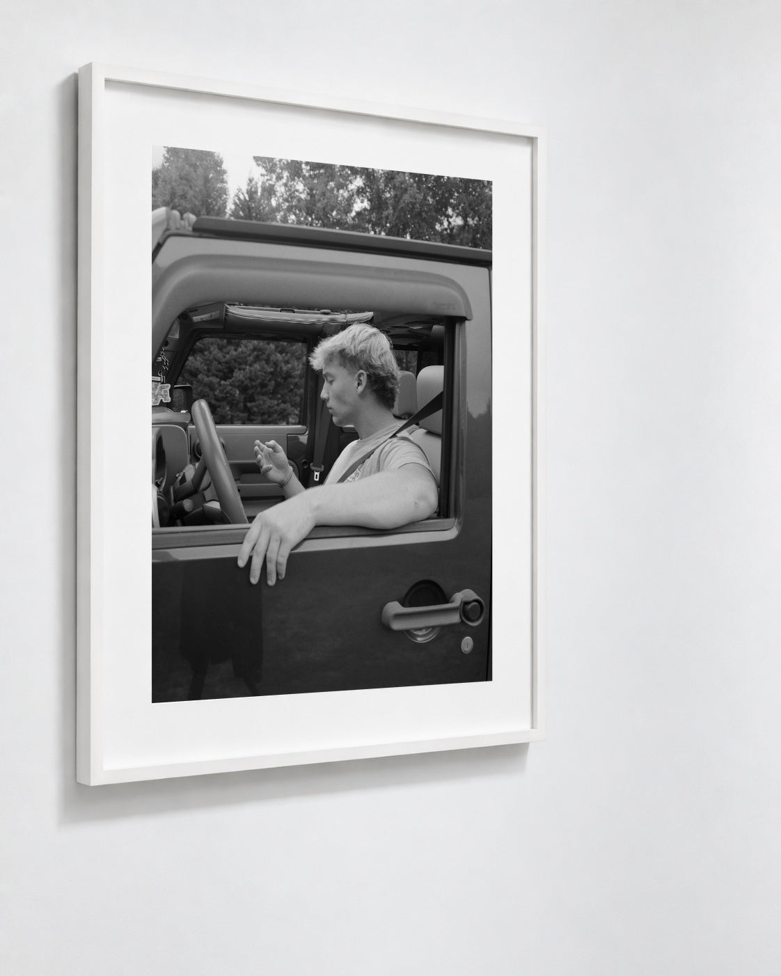 Coltyn, Denver, North Carolina, 2025 — framed on wall