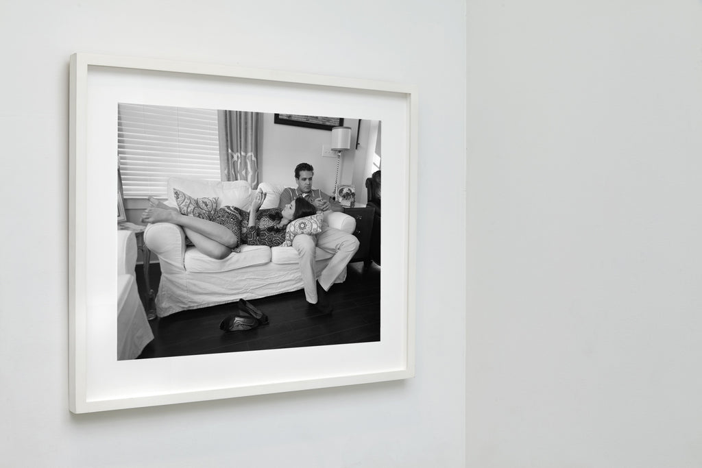 Courtlyn and Sarah, Charlotte, North Carolina, 2014, a framed black and white fine art print by Eric Pickersgill