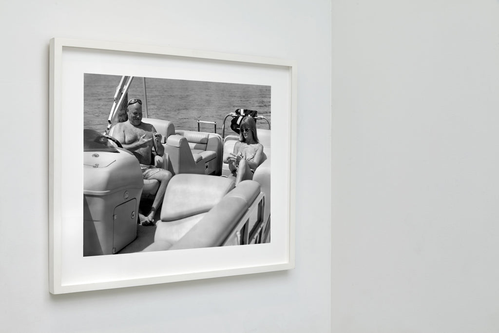 Debbie and Kevin, Lake Norman, North Carolina, 2014, a framed black and white fine art print by Eric Pickersgill