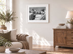 Debbie and Kevin, Lake Norman, North Carolina, 2014, a framed fine art print by Eric Pickersgill shown in a living room