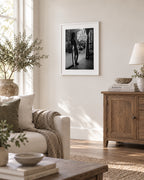 Jhenifer and Francisco, Rio de Janeiro, 2025, a framed fine art print by Eric Pickersgill shown in a living room