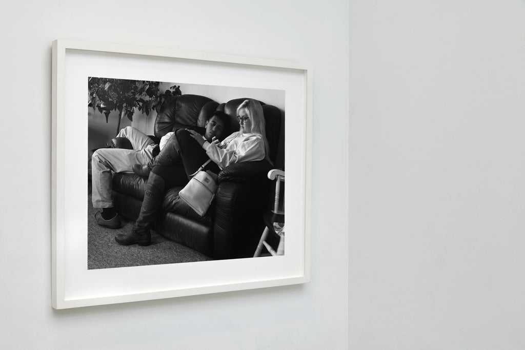 Lindsay and Louis, Southern Pines, North Carolina, 2014, a framed black and white fine art print by Eric Pickersgill