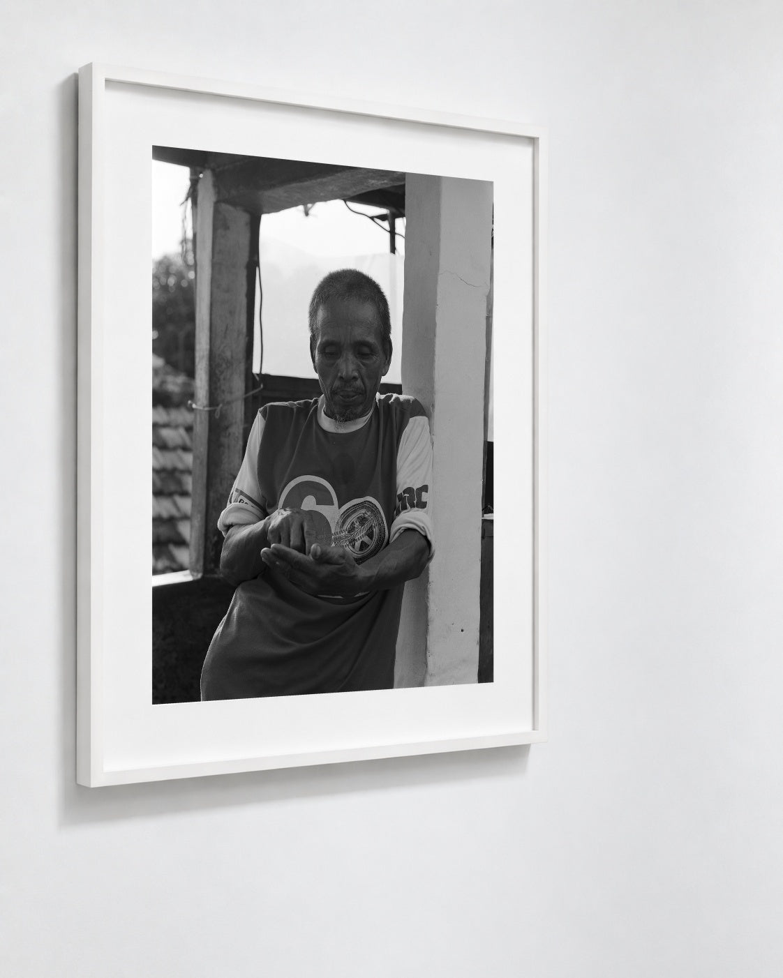 Man in the Sky, Jakarta, Indonesia, 2018 — framed on wall