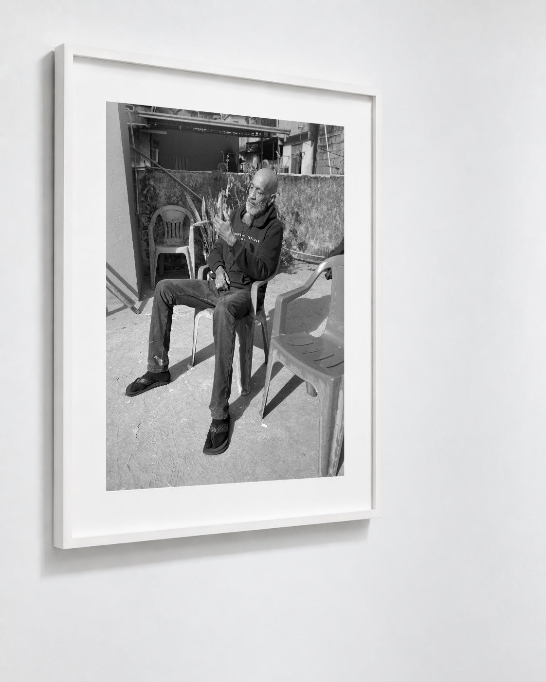 Paulo, Rocinha, Brazil, 2025 — framed on wall