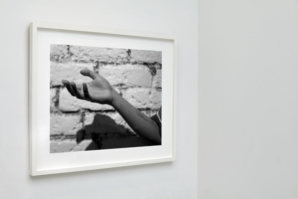Reaching, Gujral, Delhi, India, 2017 — framed on wall