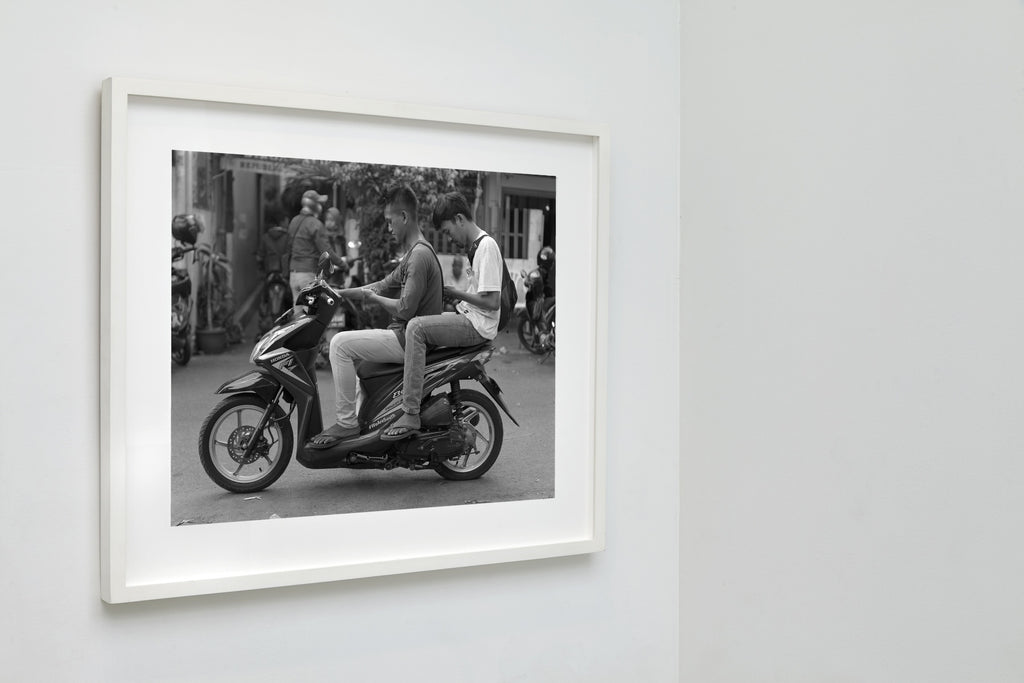 Scooter Double Up, Jakarta, Indonesia, 2018 — framed on wall