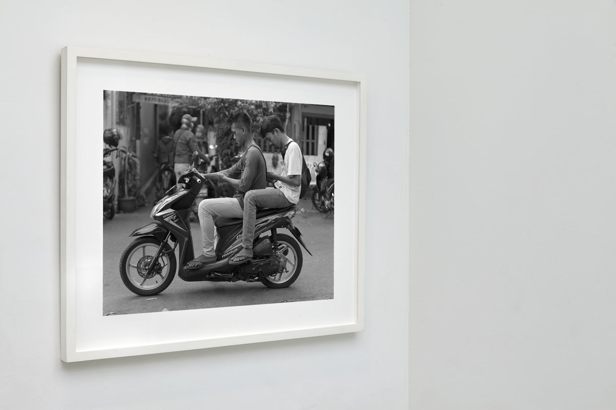 Scooter Double Up, Jakarta, Indonesia, 2018 — framed on wall