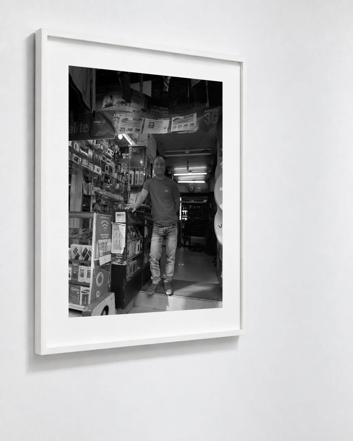 Shillong Shoe Shop Dad — framed on wall