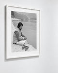 Student on Ganges, Rishikesh, India, 2017 — framed on wall