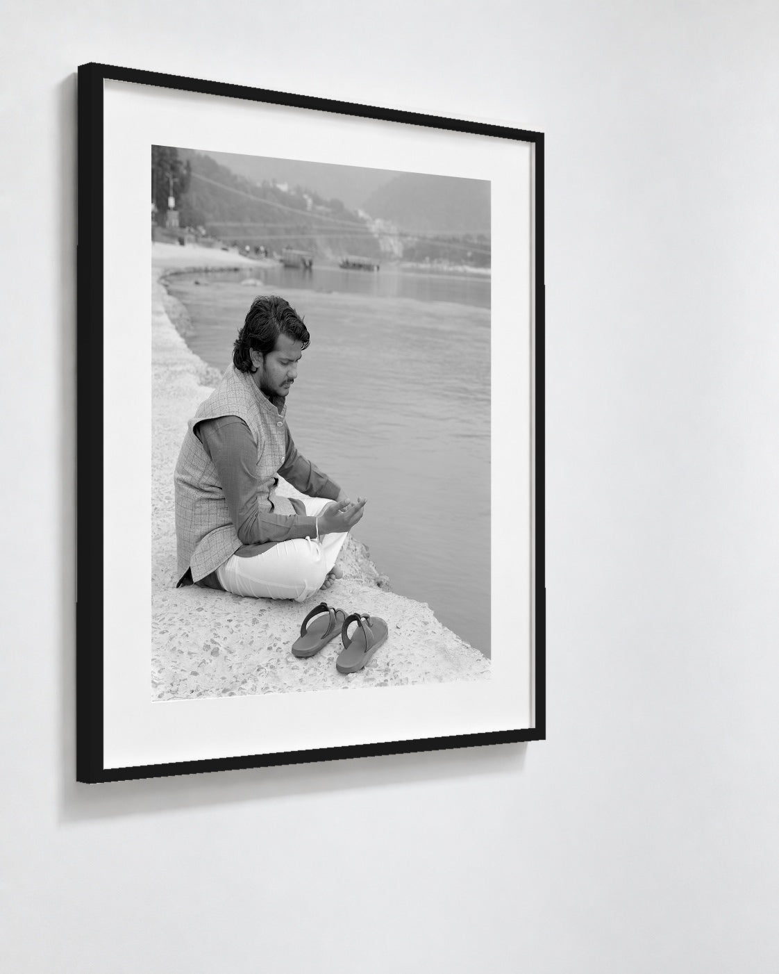 Student on Ganges, Rishikesh, India, 2017
