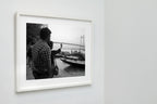 Sunset Selfie, Kolkata, India, 2017, a framed black and white fine art print by Eric Pickersgill