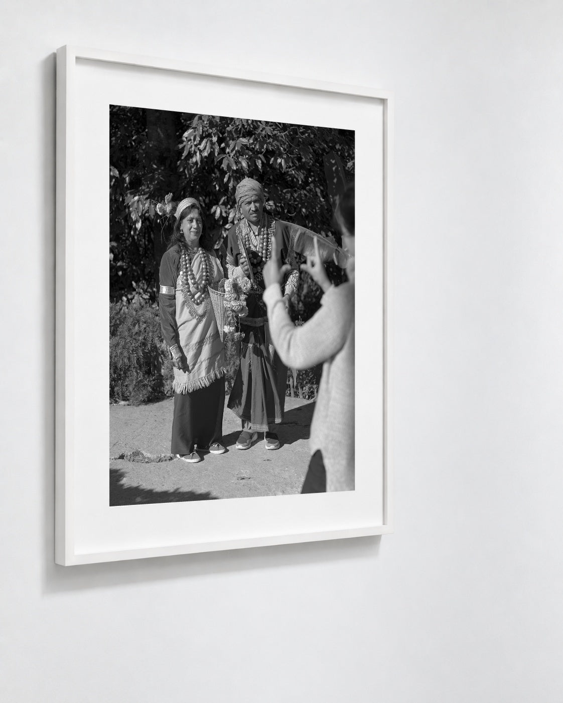 Sushma and Husband, Shillong, India, 2017, a framed black and white fine art print by Eric Pickersgill