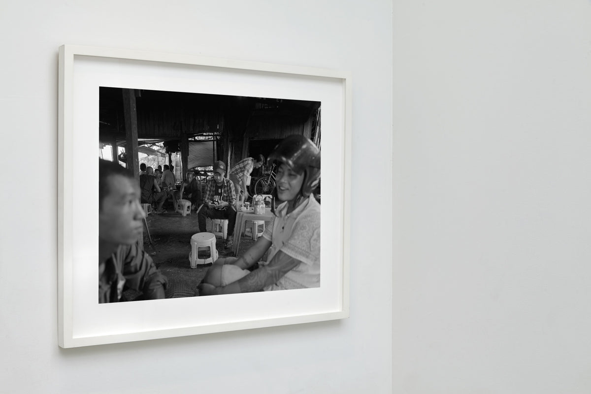 Tea Break, Yangon, Myanmar, 2018 — framed on wall