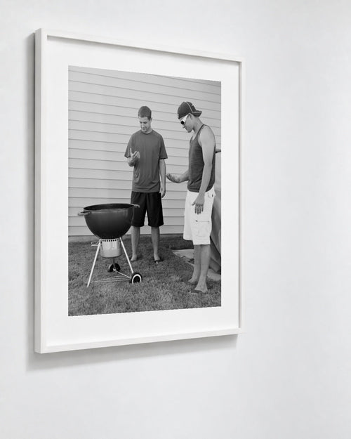 Aaron and Scott, Davidson, North Carolina, 2014 — framed