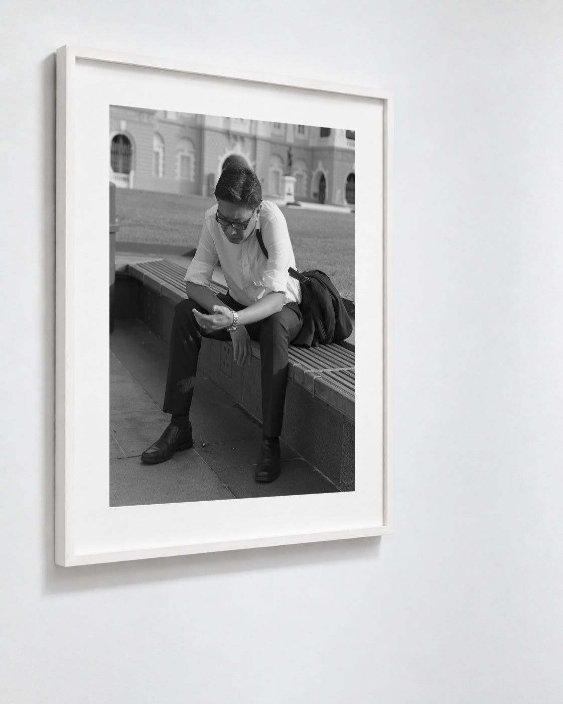 The Lawyer, Singapore, 2018 — framed on wall