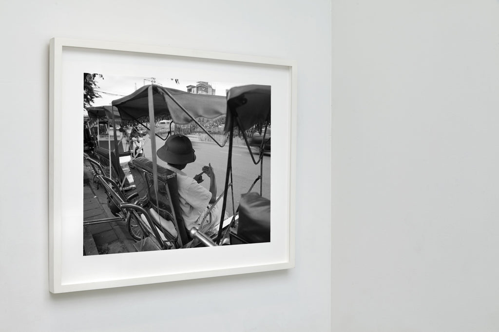 Took Took Driver, Hanoi, Vietnam, 2018 — framed on wall