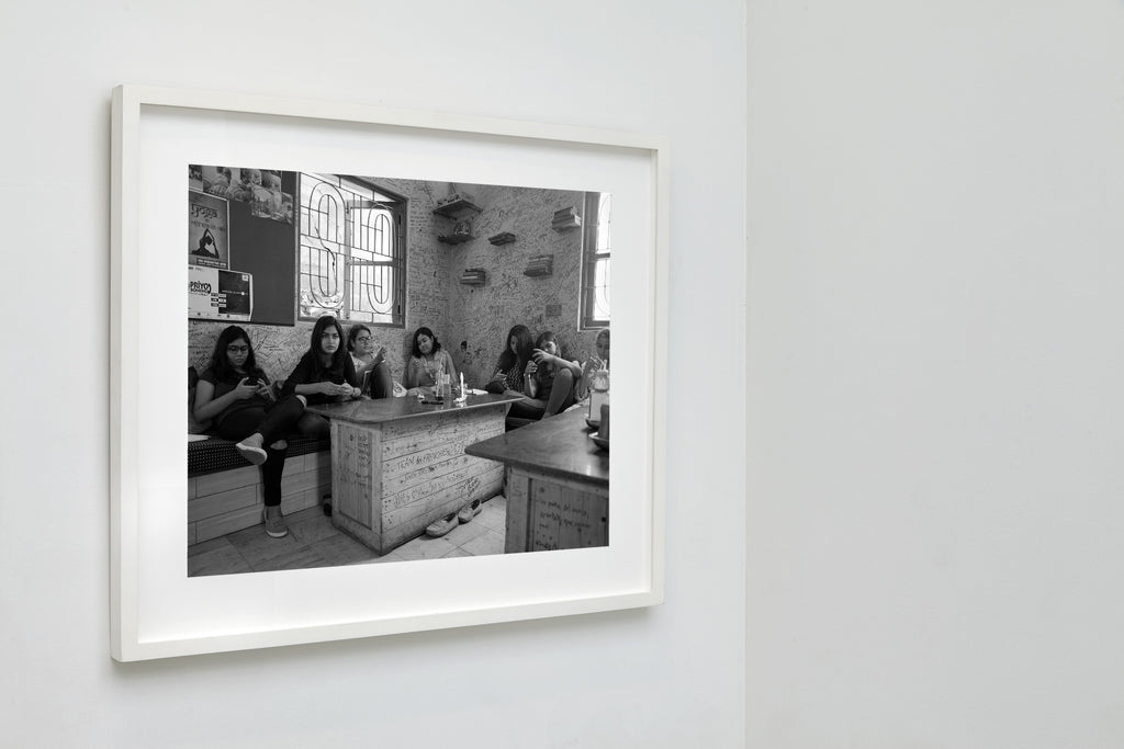 Whatsapp Girls, Kolkata, India, 2017 — framed on wall